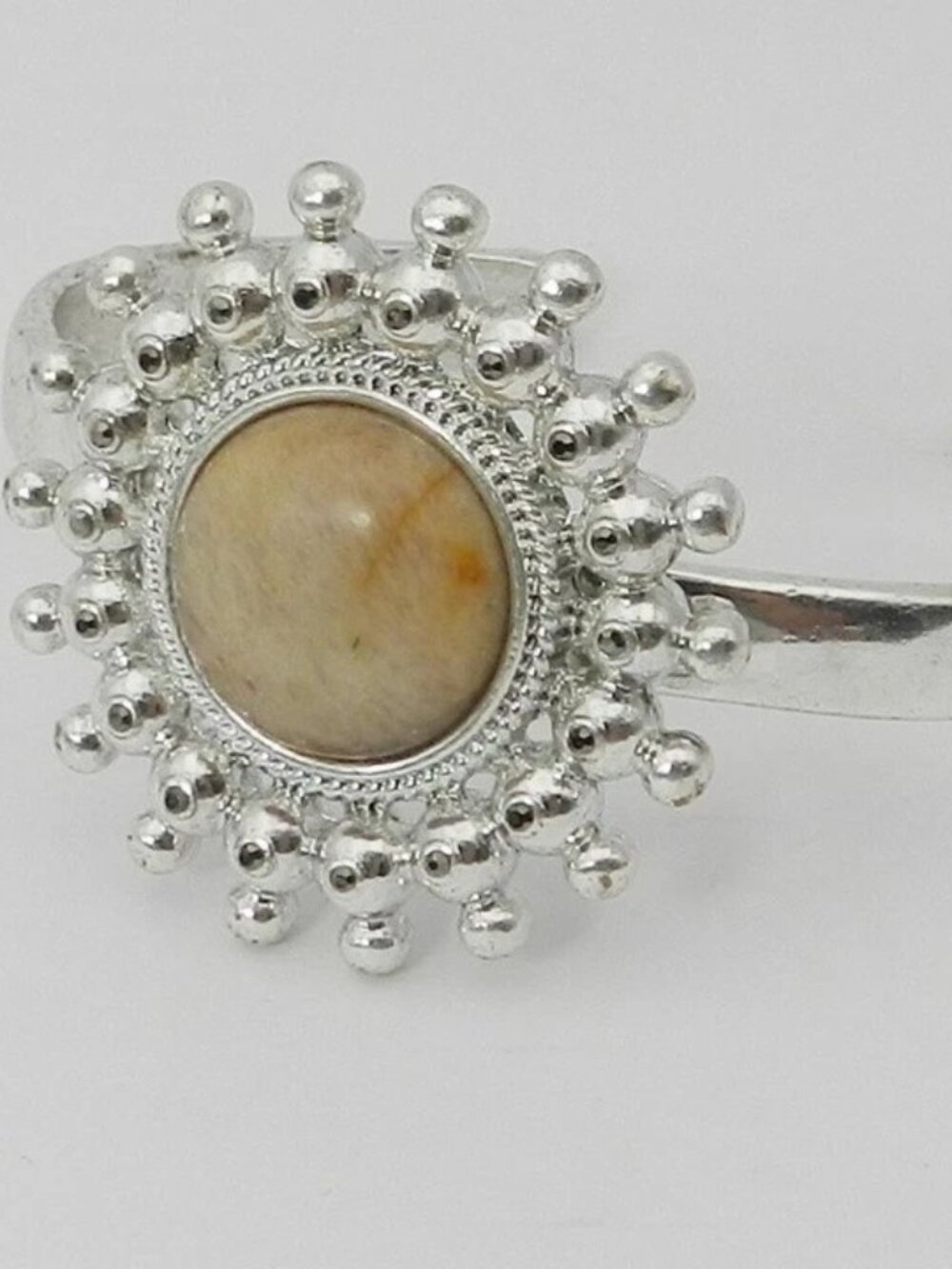 Lucky Brand Mauve Pink Stone Sunburst Bracelet Silver New Beautiful Bracelet